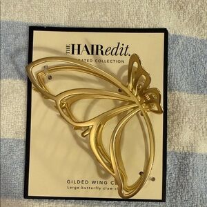 Gold Butterfly Hair Clip